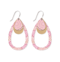 Moe Moe - Azeza Possum Ceremony Layered Outline Tear Drop Earrings