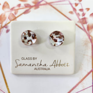 Samantha Abbott's - Glass Stud Earrings