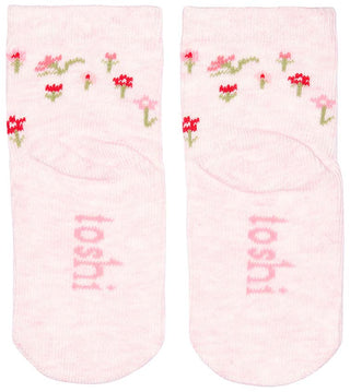 Toshi Organic Baby Socks - Jacquard Blossom Size 6-12 months