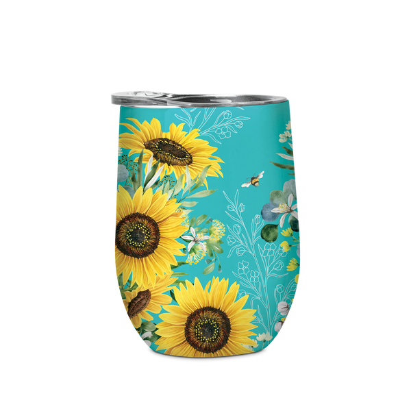 Lisa Pollock Double Walled Stainless Steel Bevvy - Bee Sunny