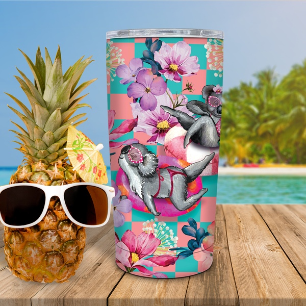 Lisa Pollock Double Walled Stainless Steel Roadie - Koala Pool Party