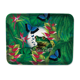 Lisa Pollock Small Melamine Tray - Green Frog