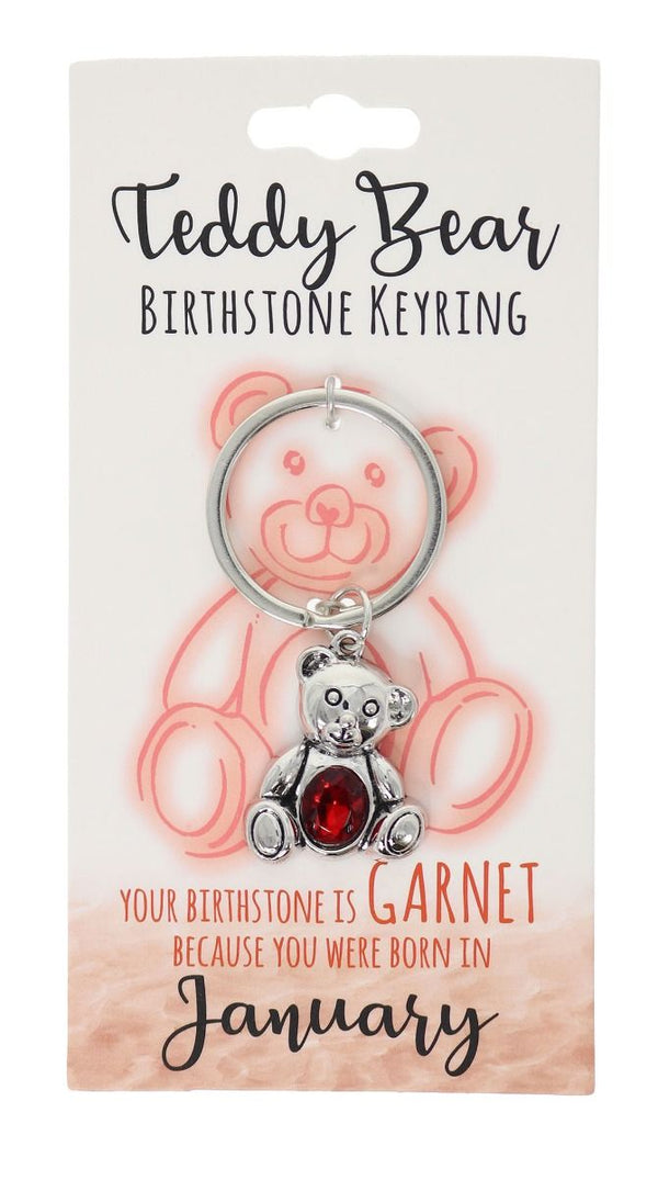 January Birthstone Keyring