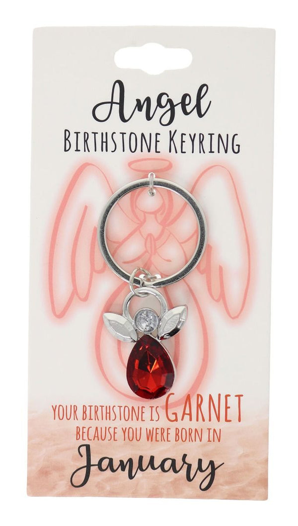 January Birthstone Keyring