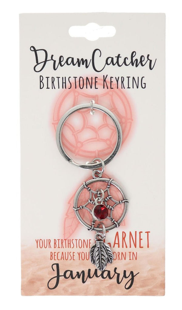 January Birthstone Keyring