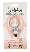 January Birthstone Keyring