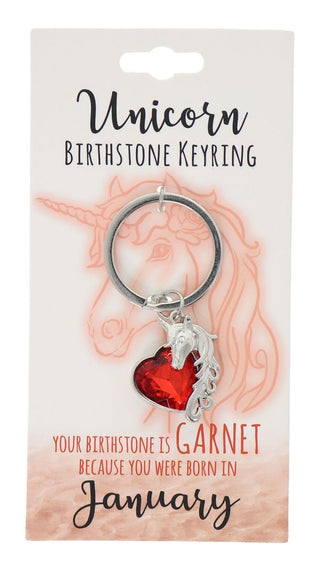 January Birthstone Keyring