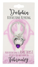 February Birthstone Keyring