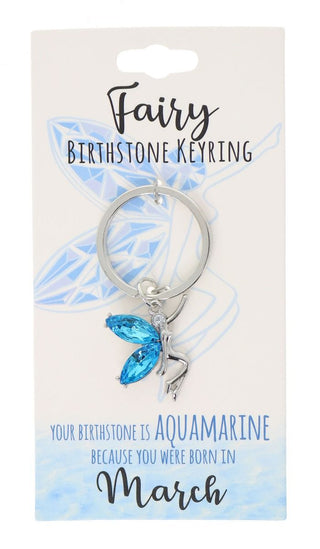 March Birthstone Keyring