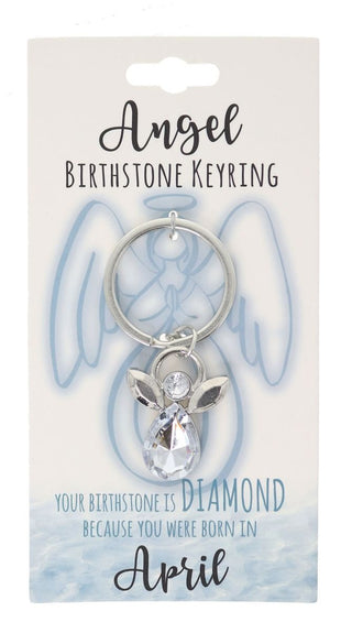 April Birthstone Keyring