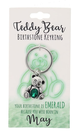 May Birthstone Keyring