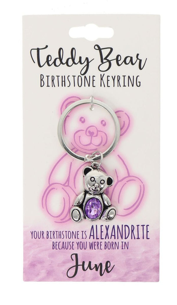 June Birthstone Keyring