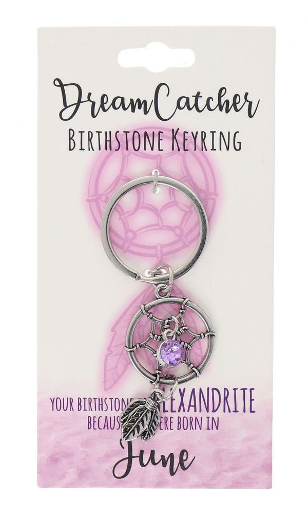 June Birthstone Keyring