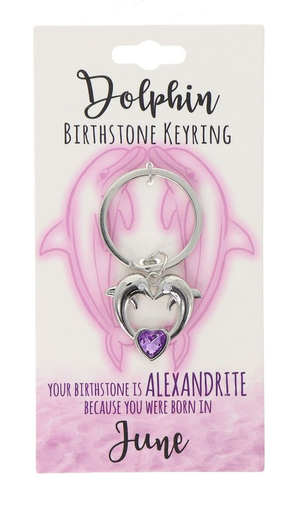 June Birthstone Keyring