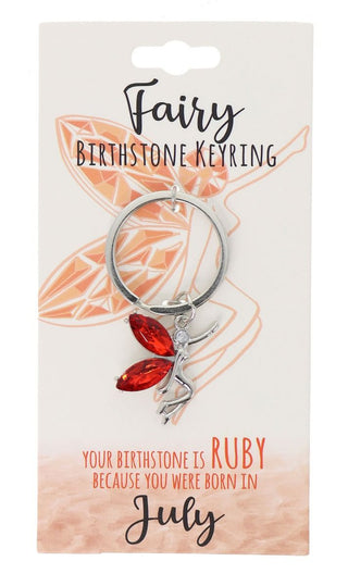 July Birthstone Keyring