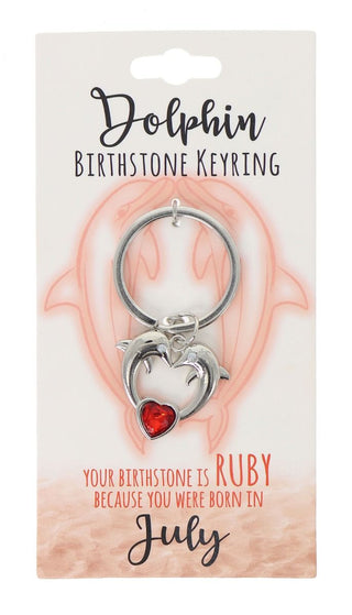 July Birthstone Keyring