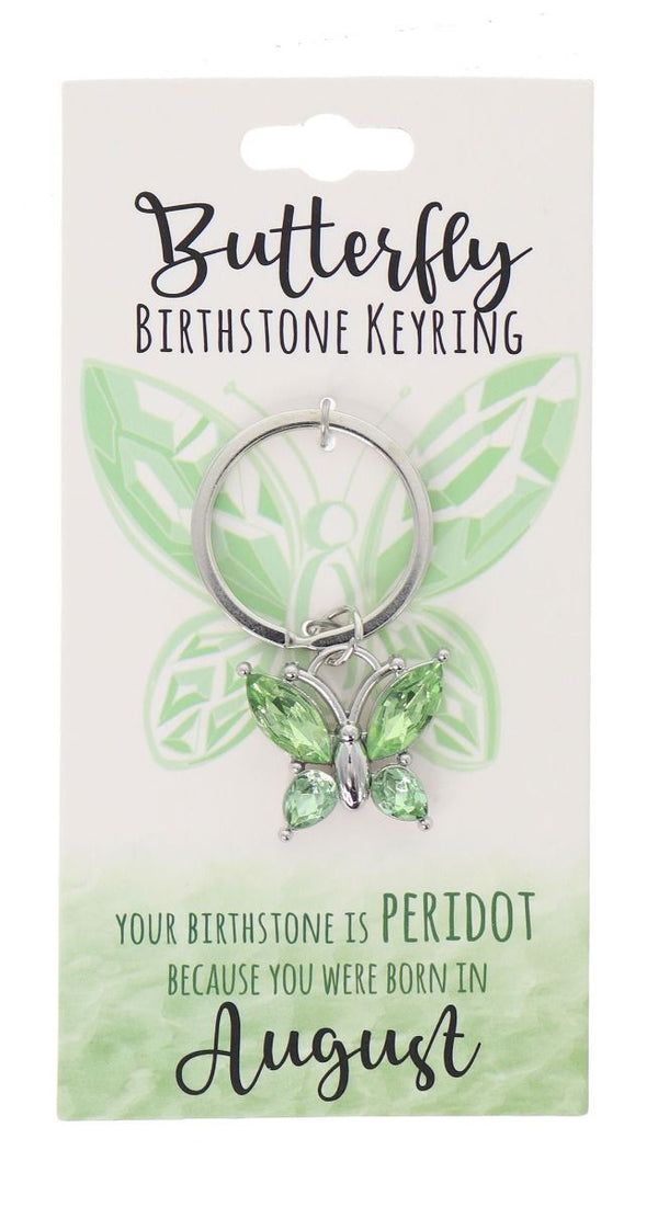 August Birthstone Keyring