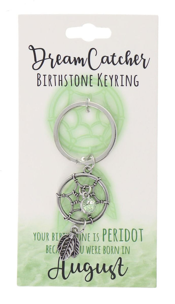 August Birthstone Keyring