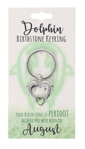 August Birthstone Keyring