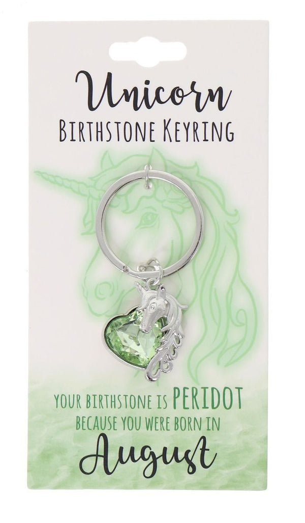 August Birthstone Keyring