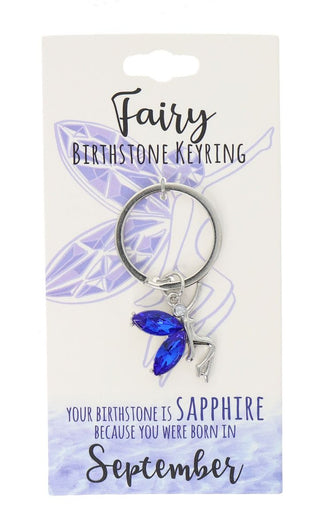 September Birthstone Keyring