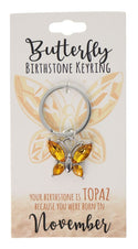 November Birthstone Keyring