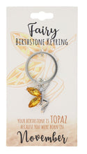 November Birthstone Keyring