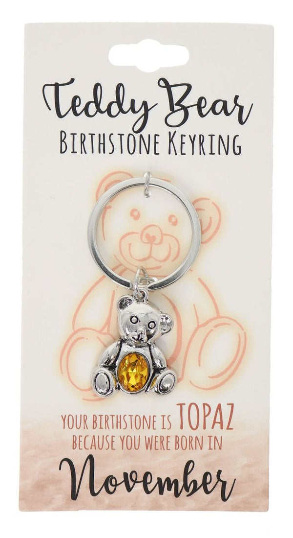 November Birthstone Keyring