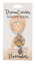 November Birthstone Keyring