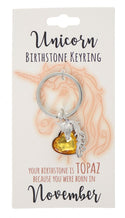 November Birthstone Keyring