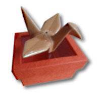 Orange Crane Incense Holder