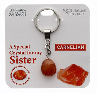 TSK - Gemstone Jewellery - Sister Keyring