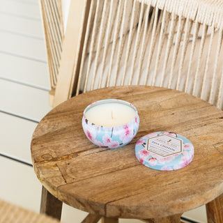 The Soi Co - Pink Chiffon Decorative Tin Candle