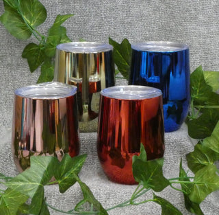 Oasis Double wall Mirror Wine Tumbler 330ml