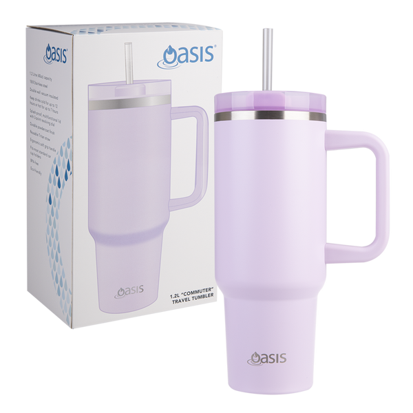 Oasis Stainless Steel Double Wall Insulated Commuter Travel tumbler 1.2L