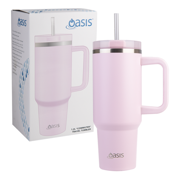 Oasis Stainless Steel Double Wall Insulated Commuter Travel tumbler 1.2L