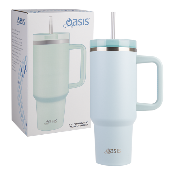 Oasis Stainless Steel Double Wall Insulated Commuter Travel tumbler 1.2L