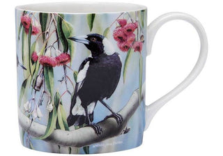 Aus Bird and Flora Magpie and City Mug