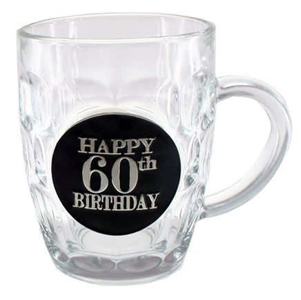 60th Badged Dimple Beer Stein